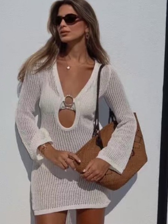 House of Harlow 1960 Other - House of Harlow 1960 White Knit Swim Coverup / Tunic